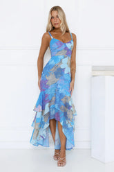 Timeless Glow Maxi Dress Blue